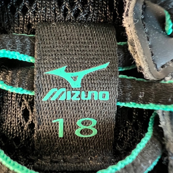 Mizuno Running Shoes Wave Rider 18 - X10 - U4ic Black/Silver/Teal Size 9 Women - Picture 10 of 16